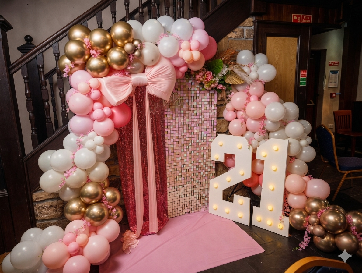 Balloon hoop display styling